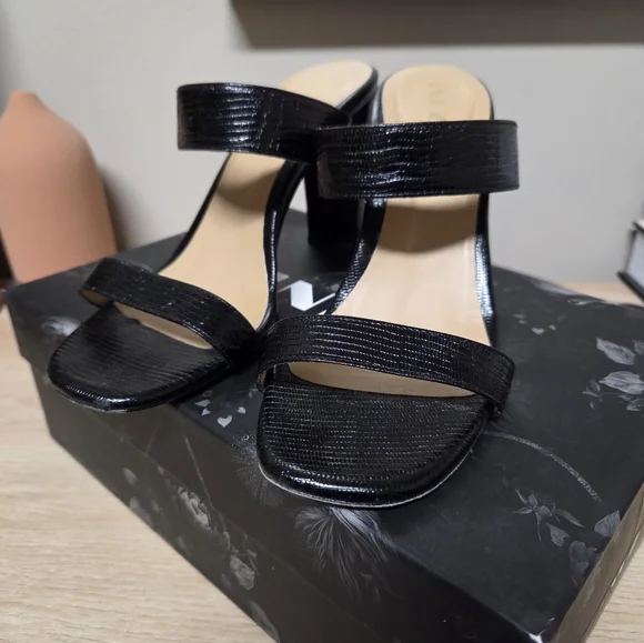 Inez Sara Black Lizard Size 9 - Picture 2 of 7